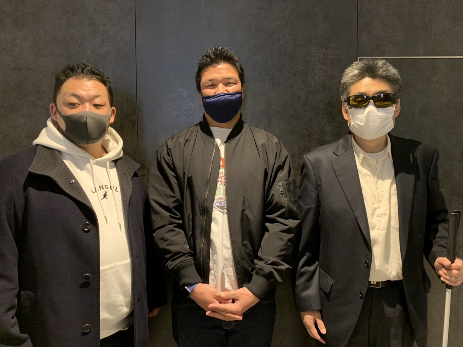 立川選手と橋本会長と神谷キャプテン